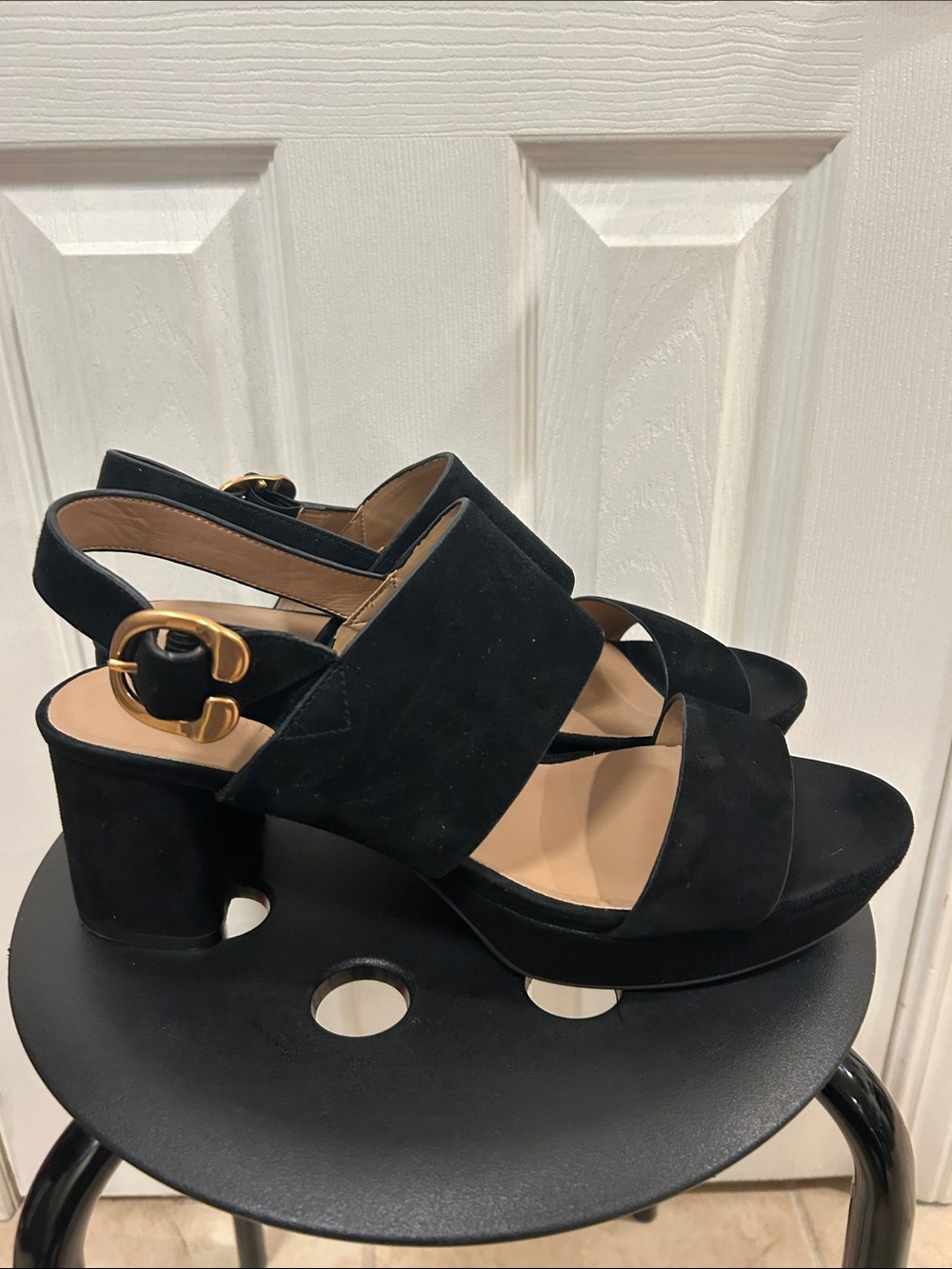 Aerosoles Suede Sandals Size 12 - Picture 4 of 9